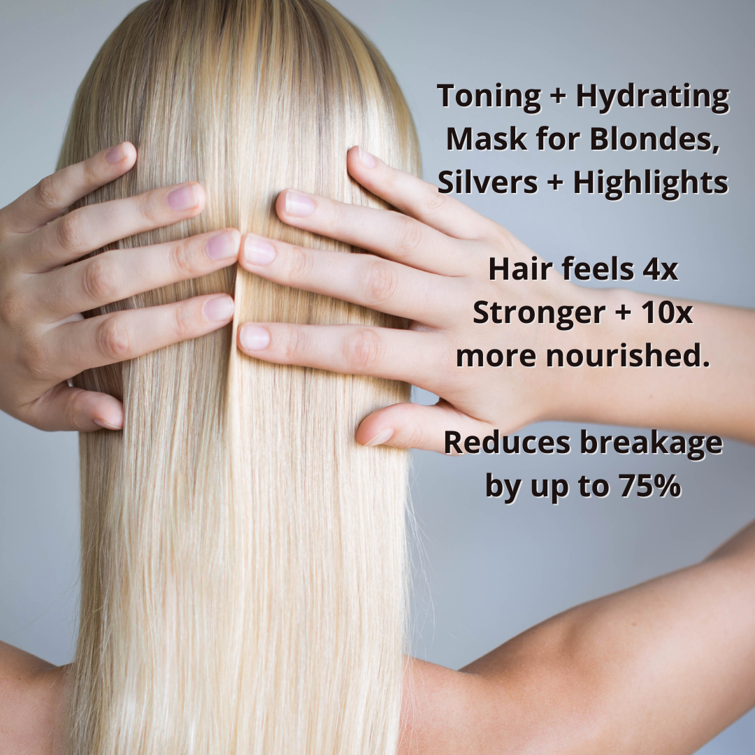 Elsa Rodriguez, Vibrant Blonde masks hair, hair toner for blonde, purple hair mask, hydrating mask hair toning gloss, color treated hair mask, treatment highlights hair blonde,10 Oz (285 ml)