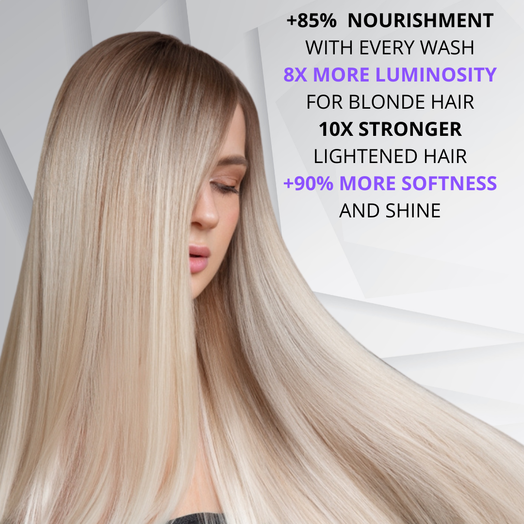 Elsa Rodriguez, vibrant blonde shampoo, best purple shampoo for blonde hair, purple shampoo for blondes highlights, shimmer lights shampoo, products for blonde beauty, free sulfate & parabens, 10 Oz