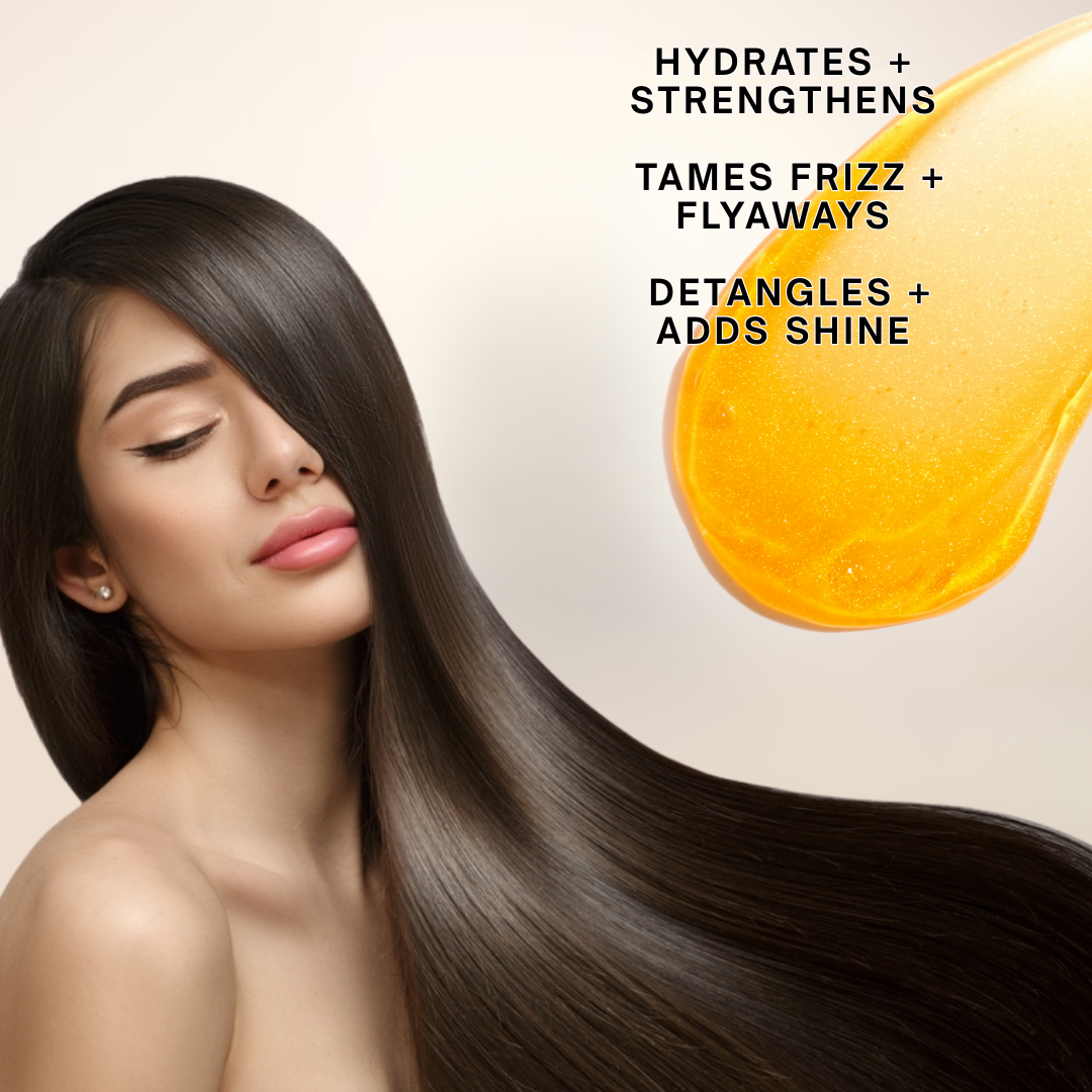 Elsa Rodriguez, Gold Conditioner, Cream Rinse Hair Conditioner for Women and Men with Curly and Straight, Enriched with protein & Fruit Extracts, Keratine and Collagen, Free Paraben and Sulfate 8.45Oz