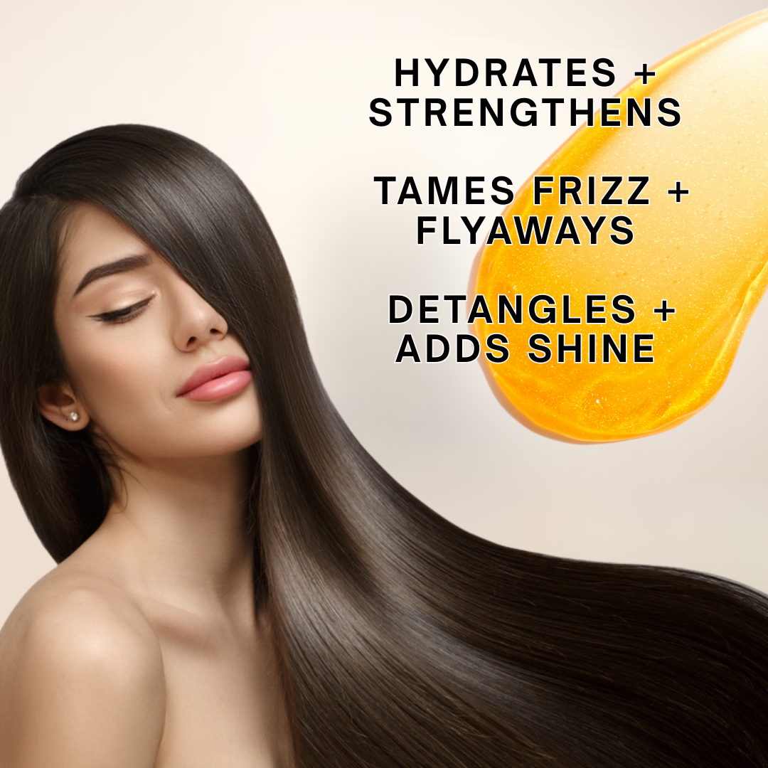 Elsa Rodriguez, Gold Conditioner, Cream Rinse Hair Conditioner for Women, Men with Curly and Straight, Enriched with Aloe Vera, Fruit Extract, Keratin, and Collagen, Free Paraben and Sulfate 33.8 Oz