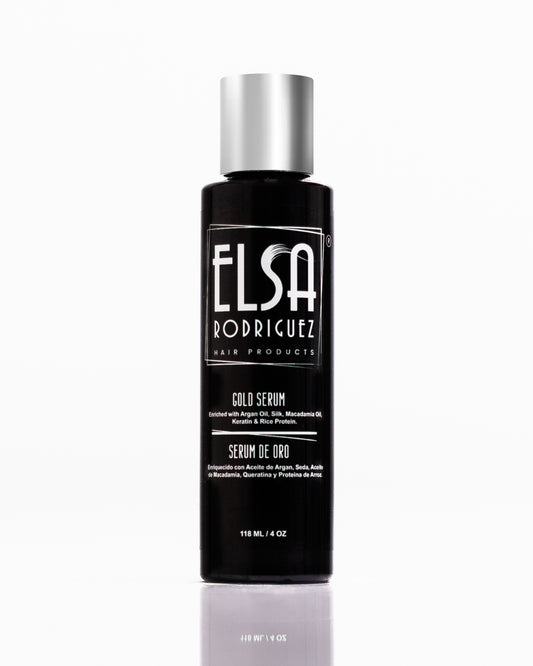 Elsa Rodriguez, Gold Serum Product Anti Frizz Hair Serum & Damaged, Hair oil, Enriqueced with silk , Oil Argan, Macadamia keratin hair oil & Rice Protein, Smooth Hair Serum. 4 Oz